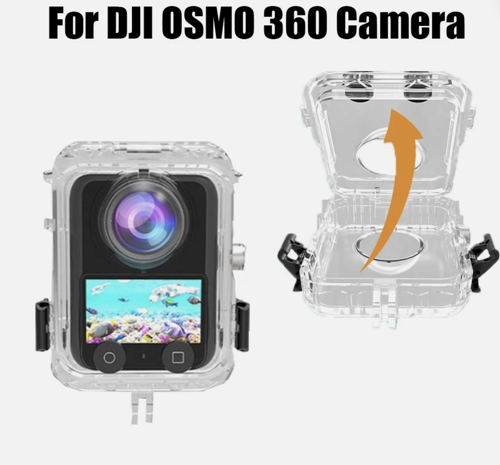 DJI Osmo 360 / Osmo 360 2 Uyumlu Dive Case Görünmez Dalış Kabı (40M)