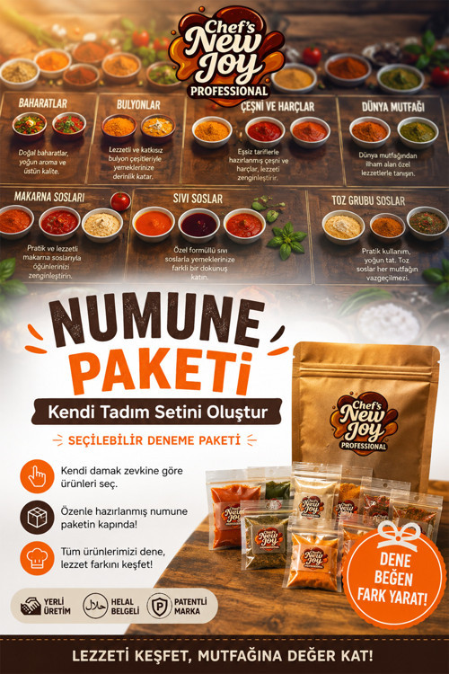Numune Paketi - Kendi Tadım Setini Oluştur - Seçilebilir Deneme Paketi "Türkiye"de İlk ve Tek"