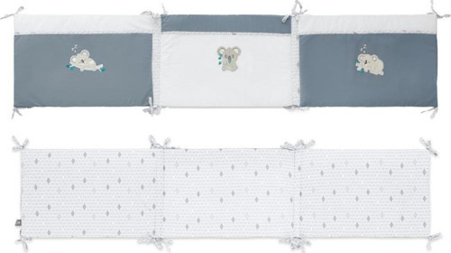 Hero Bebek & Çocuklar İçin Nakışlı Karyola Kenar Koruyucu (40X180) Koala