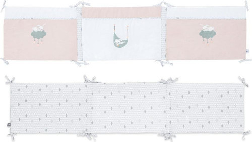 Hero Bebek & Çocuklar İçin Nakışlı Karyola Kenar Koruyucu (40X180) Bunny