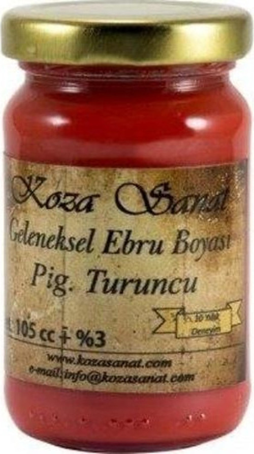 Koza GELENEKSEL Ebru Boyası 105 cc. Pigment Turuncu