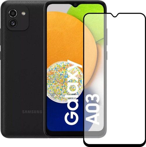 Samsung Galaxy A03 Ekran Koruyucu Seramik Mat Nano 9D Tam Kaplama Siyah
