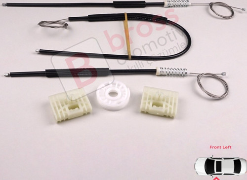 Audi A2 8Z 8Z0 1999-2005 5-Kapı Hatchback 8Z0837461 İçin Elektrikli Ön Sol Cam Kriko Tamir Seti