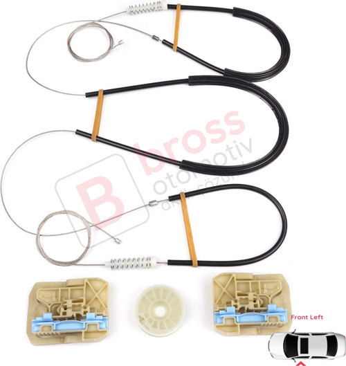 Audi A4 S4 B8 8KH 8K5 8K2 2008-2015 4/5 Kapı 8K0837461 İçin Elektrikli Ön Sol Cam Kriko Tamir Seti