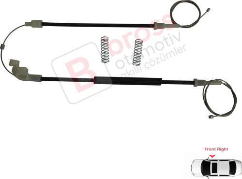 Volvo S40 V40 MK1 644 645 1995-2004 4/5-Kapı 30623449 İçin Elektrikli Ön Sağ Cam Kriko Tamir Seti