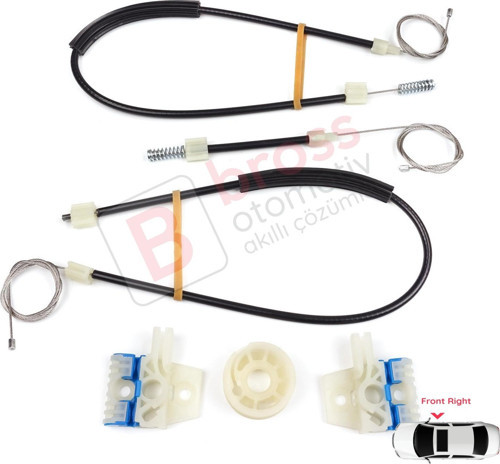 VW Jetta MK6 A6 IV 2010-2018 5C6 5C6837462 İçin Elektrikli Ön Sağ Cam Kriko Tamir Seti