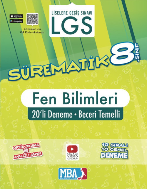 Mba Yayınları 8. Sınıf Fen Bilimleri Süpermatik 20 Li Deneme 2023