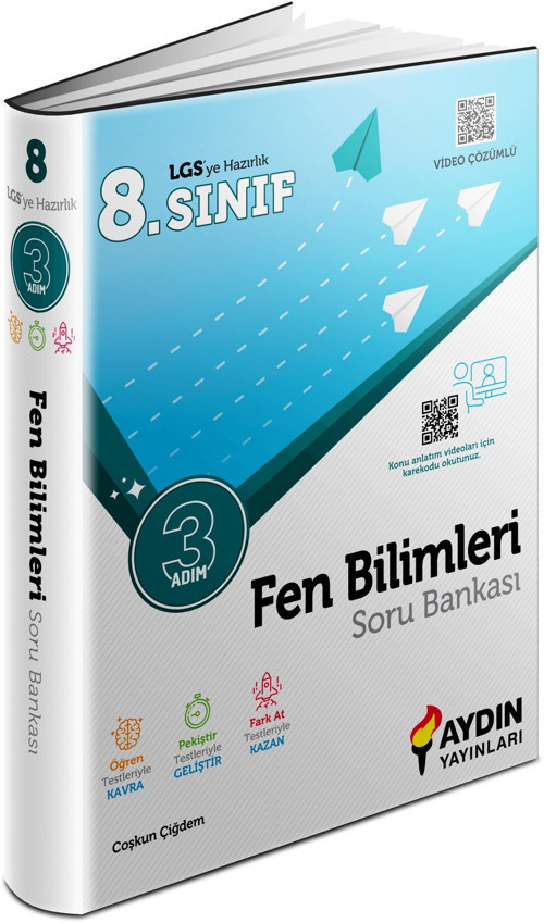 Aydın 2024 8. Sınıf Fen Bilimleri Üç Adım Soru Bankası