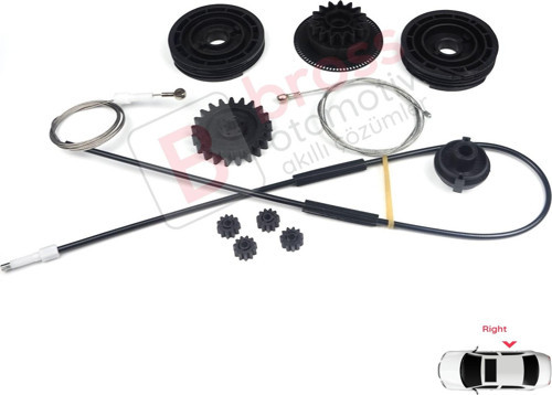 Mercedes Vito Viano W639 W447 için Sağ Yan Elektrikli Sürgülü Kapı Tamir Takımı 6398200442