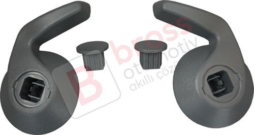 Renault Kangoo MK2 için İki Adet GRİ Ön Koltuk Ayar Kolu 7701209971, 7701209972
