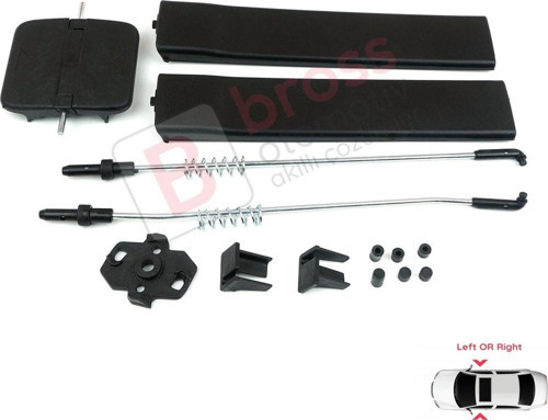 VW T5 İçin Yan Sürgülü Cam Tamir Seti 7H0847781B