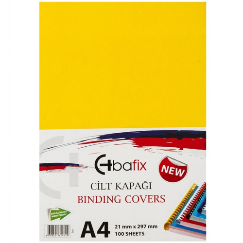 Cilt Kapağı Plastik Opak A4 160 MIC Sarı