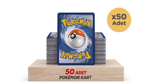 50 adet Pokemon Lisanslı TCG Oyun Kartı