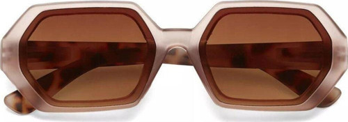 Andrea Altıgen Unisex Güneş Gözlüğü Pembe Havana