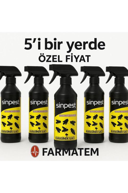 KARA SİNEK VE HAŞERE İLACI 5 Lİ 500ML