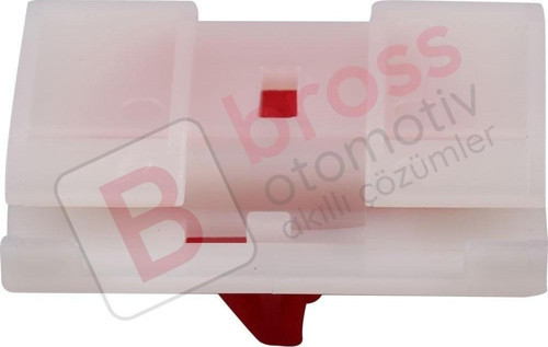 Renault için 10 Adet Yan Pervaz Klipsi Kırmızı Beyaz 7701040837