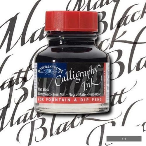 Kaligrafi Mürekkebi 30 ml. MATT BLACK
