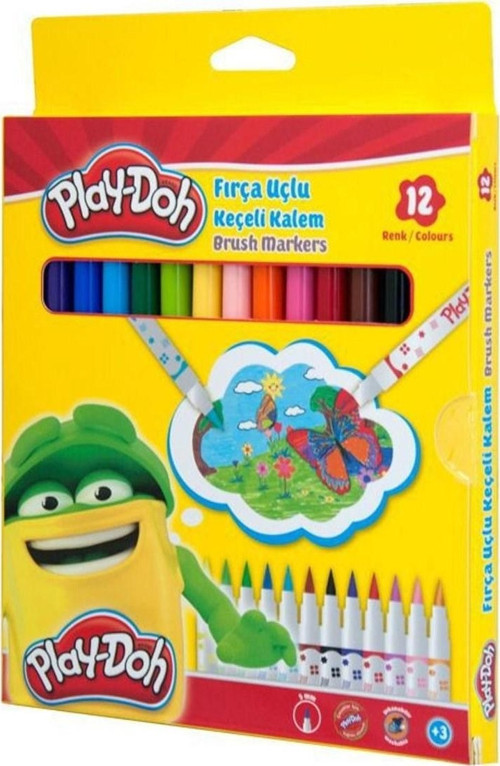 12 Renk Keçeli Kalem 5 Mm Plastik Tüp
