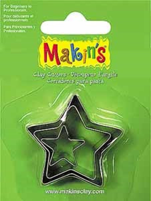 Makins Clay Makin's Clay Kesme Kalıbı 3 Parça Yıldız