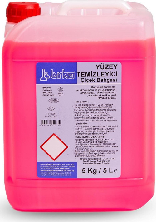 Yüzey Temizleyicisi 4 Adet x 5 Kg. (Çiçek Bahçesi)
