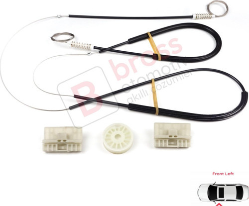 Audi A6 C6 S6 4F 4F2 4F5 2004-2011 4/5 Kapı 4F0837461 İçin Elektrikli Ön Sol Cam Kriko Tamir Seti