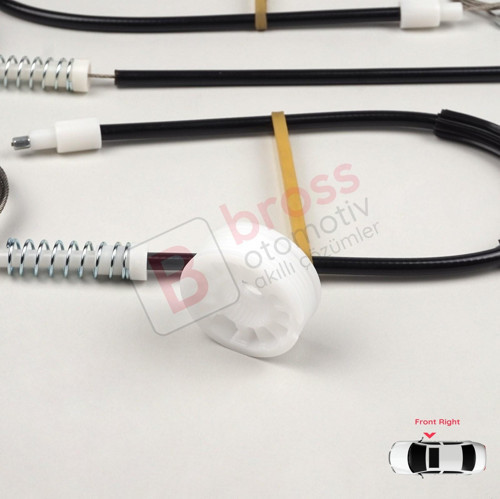 Mercedes E Series W211 S211 2002-2009 4/5 Kapı A2117200446 İçin Ön Sağ Cam Kriko Tamir Seti