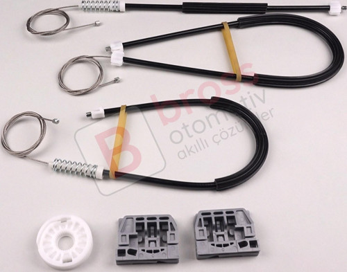 VW Caddy MK3 2004-2015 İçin Ön Sağ Kapı Cam Kriko Tamir Seti