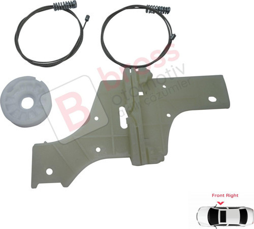 Peugeot 508 MK1 W23 8D 8E 2010-2018 4/5 Kapı 9222GV İçin Elektrikli Ön Sağ Cam Kriko Tamir Seti