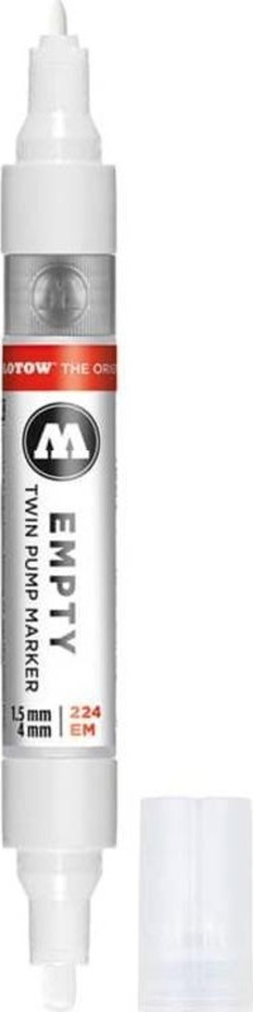 Çift Uçlu Boş Marker 1,5 mm / 4 mm Yuvarlak Uç 224EM