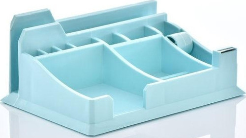 KLM 302 Masaüstü Organizer Kalemlik Bantlıklı Pastel Mavi