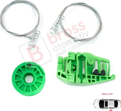 BMW 3 Serisi E90 E91 2004-2012 4/5 Kapı 51357140589 İçin Elektrikli Arka Sol Cam Kriko Tamir Seti