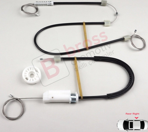 Mercedes CLS Class C219 W219 2004-2011 A2197300846 İçin Arka Sağ Cam Kriko Tamir Seti