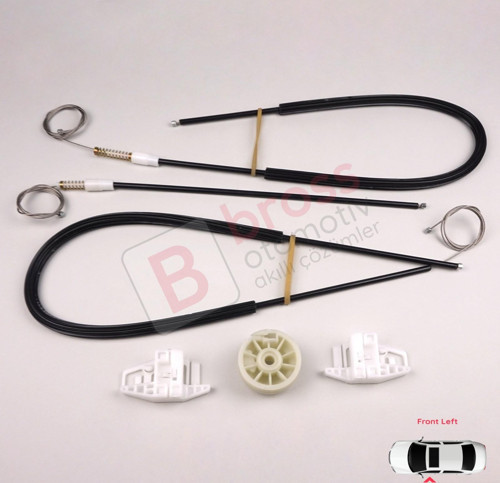 Renault Megane MK2 2002-2009 3-Kapı HB Coupe 8200325138 İçin Elektrikli Sol Cam Kriko Tamir Seti