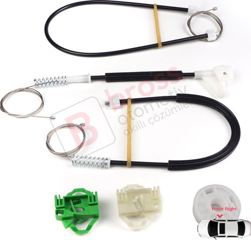 Seat Ibiza MK2 6K1 1993-2002 4/5 Kapı 6K4837402P İçin Ön Sağ Cam Kriko Tamir Seti