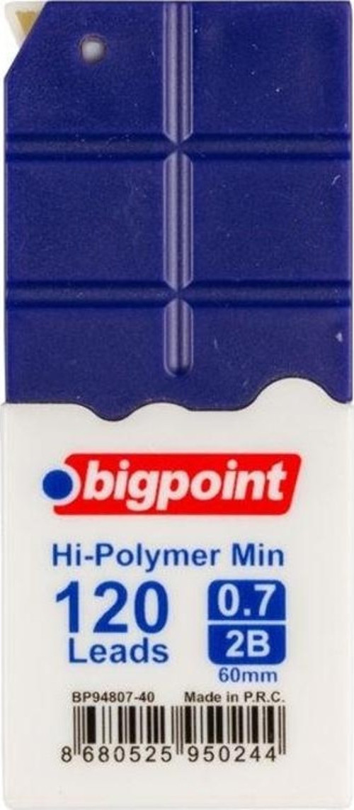 Kalem Ucu 0.7mm 2B 120'li Tüp Koyu Mavi