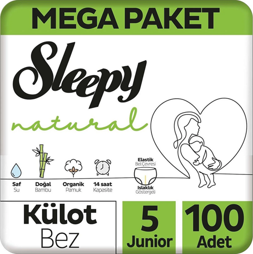 Natural Külot Bez Mega Paket 5 Beden 11-18 Kg 100 Adet