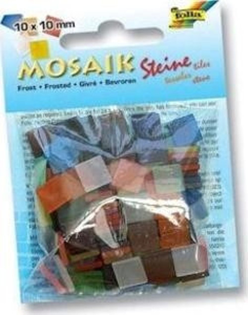 Buzlu Mozaik 10x10 mm. 190 Adet KARIŞIK RENK