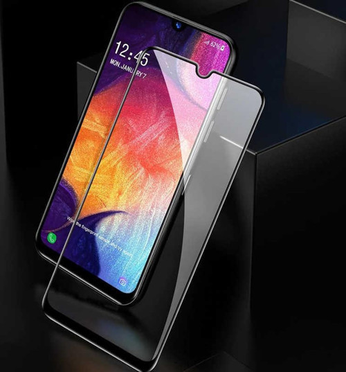 Galaxy A20S Zore Kenarları Kırılmaya Dayanıklı Cam Ekran Koruyucu