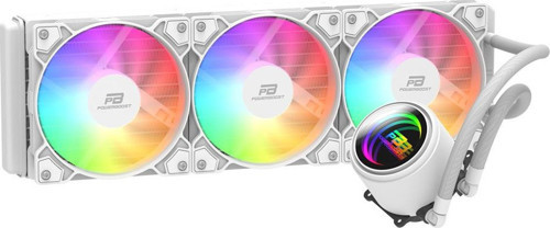 PB-LCS-CR360W CIRCLE BEYAZ 360W RAINBOW FANLI LGA1700/AM5 UYUMLU 360MM CPU SIVI SOĞUTMA SİSTEMİ