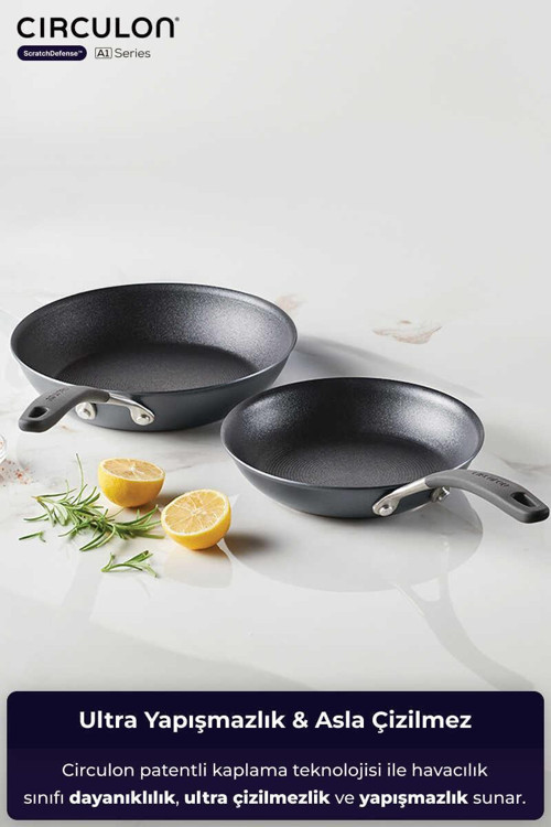 Cırculon Kızartma Tavası 2'Li Set 22Cm+26Cm