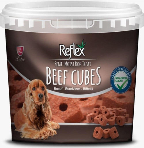 Semi Moist Dog Treat Beef Cubes - Biftekli Küp Ödül 500 Gr