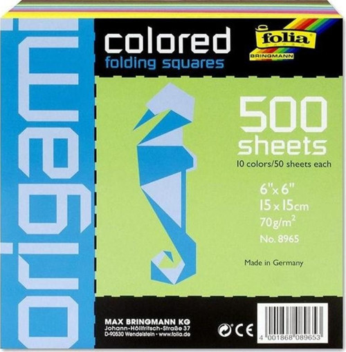 Origami Kağıdı 15x15 cm 10 Renk 500 Adet 70 gr