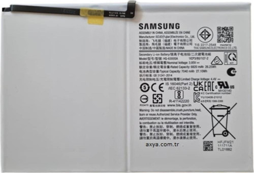 Samsung Galaxy Tab A8 10.5 Sm-x200 Sm-x205 Pil Batarya 7040mah