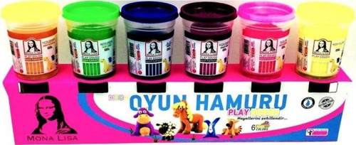 Mona Lisa Oyun Hamuru 6 Renk x 120 gr NEON RENKLER