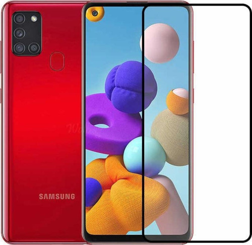 Galaxy A21S Zore Kenarları Kırılmaya Dayanıklı Cam Ekran Koruyucu