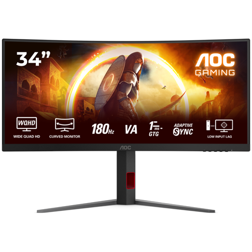 CU34G4 34" 180Hz 0.5ms HDMI DP Adaptive Sync FreeSync Premium HDR10 UWQHD FAST VA Curved Gaming Monitör