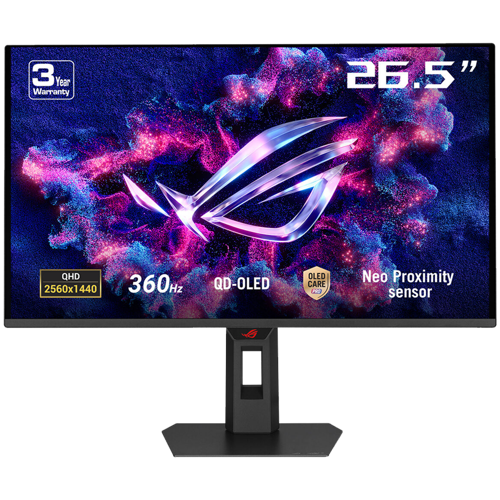 ROG Strix XG27AQDNG 26.5" 360Hz 0.03ms HDMI DP Adaptive Sync HDR10 Pivot QHD QD-OLED Gaming Monitör