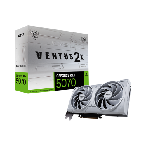GeForce RTX 5070 12G VENTUS 2X OC WHITE GDDR7 DLSS 4 192 Bit Ekran Kartı