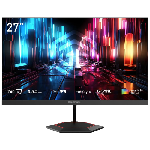 GB-27F240FF 27" 240Hz 0.5ms HDMI DP FreeSync G-Sync HDR Ready FHD Fast IPS Gaming Monitör