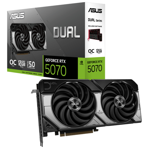 Dual GeForce RTX 5070 OC Edition 12GB GDDR7 DLSS 4 192 Bit Ekran Kartı